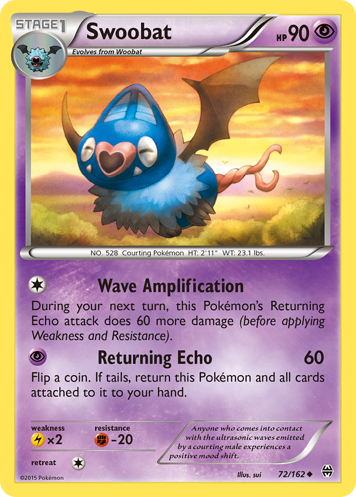 Swoobat (72/162) [XY: BREAKthrough] - Comfy Hobbies
