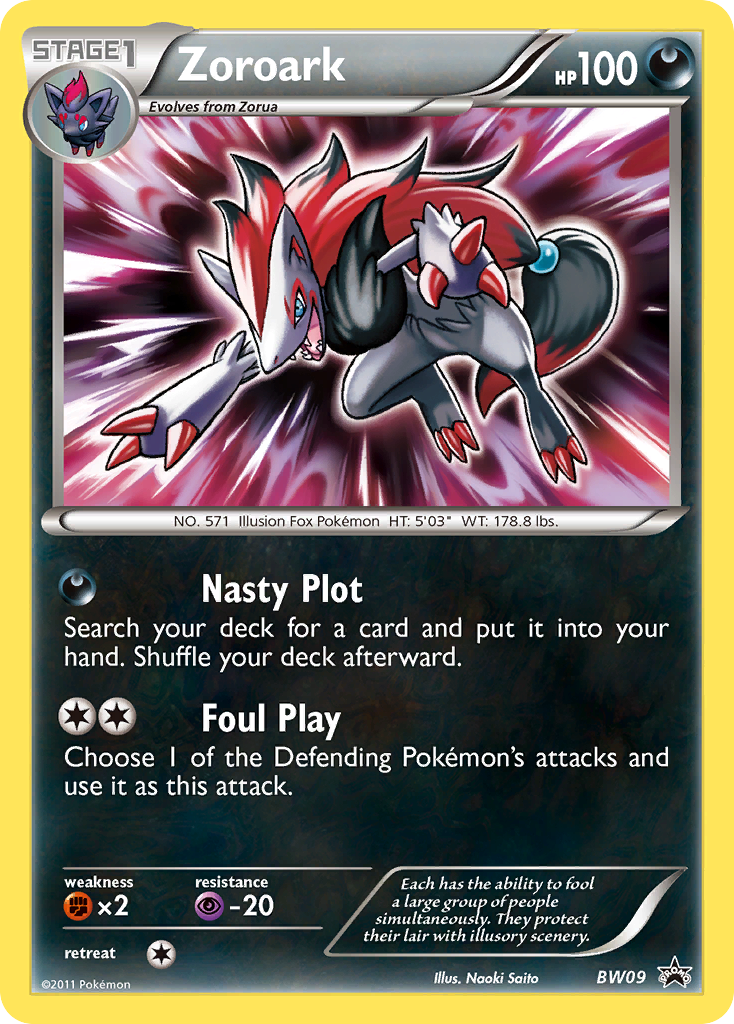 Zoroark (BW09) [Black & White: Black Star Promos] - Comfy Hobbies