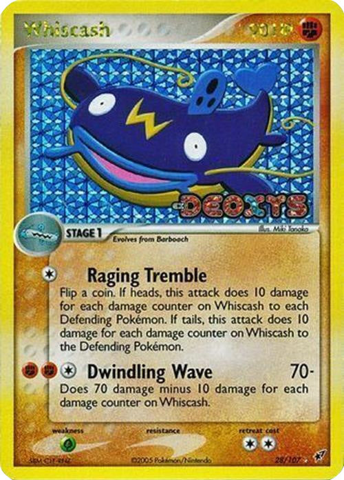 Whiscash (28/107) (Stamped) [EX: Deoxys] - Comfy Hobbies