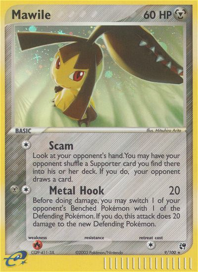 Mawile (9/100) [EX: Sandstorm] - Comfy Hobbies
