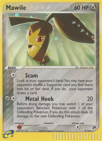 Mawile (9/100) [EX: Sandstorm] - Comfy Hobbies