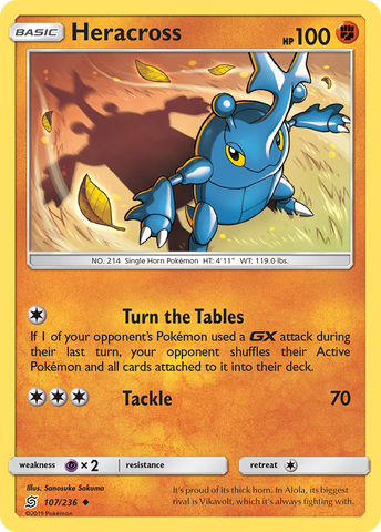Heracross (107/236) [Sun & Moon: Unified Minds] - Comfy Hobbies