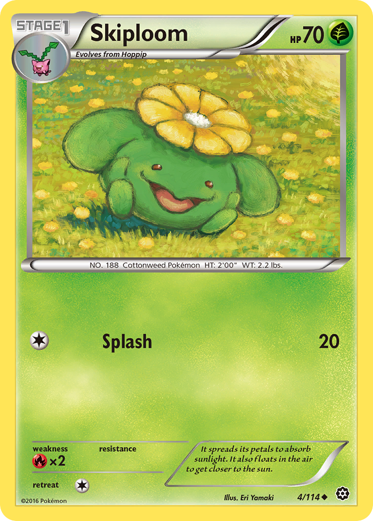 Skiploom (4/114) [XY: Steam Siege] - Comfy Hobbies