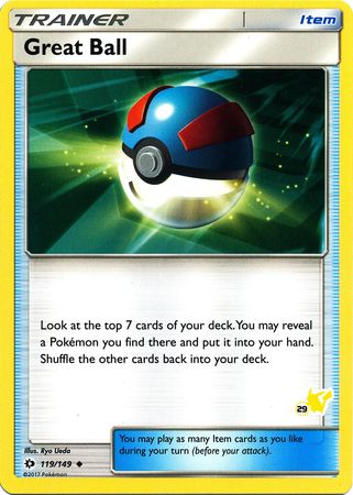 Great Ball (119/149) (Pikachu Stamp #29) [Battle Academy 2020] - Comfy Hobbies