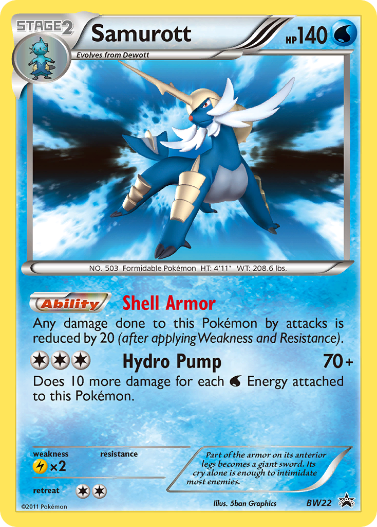 Samurott (BW22) [Black & White: Black Star Promos] - Comfy Hobbies