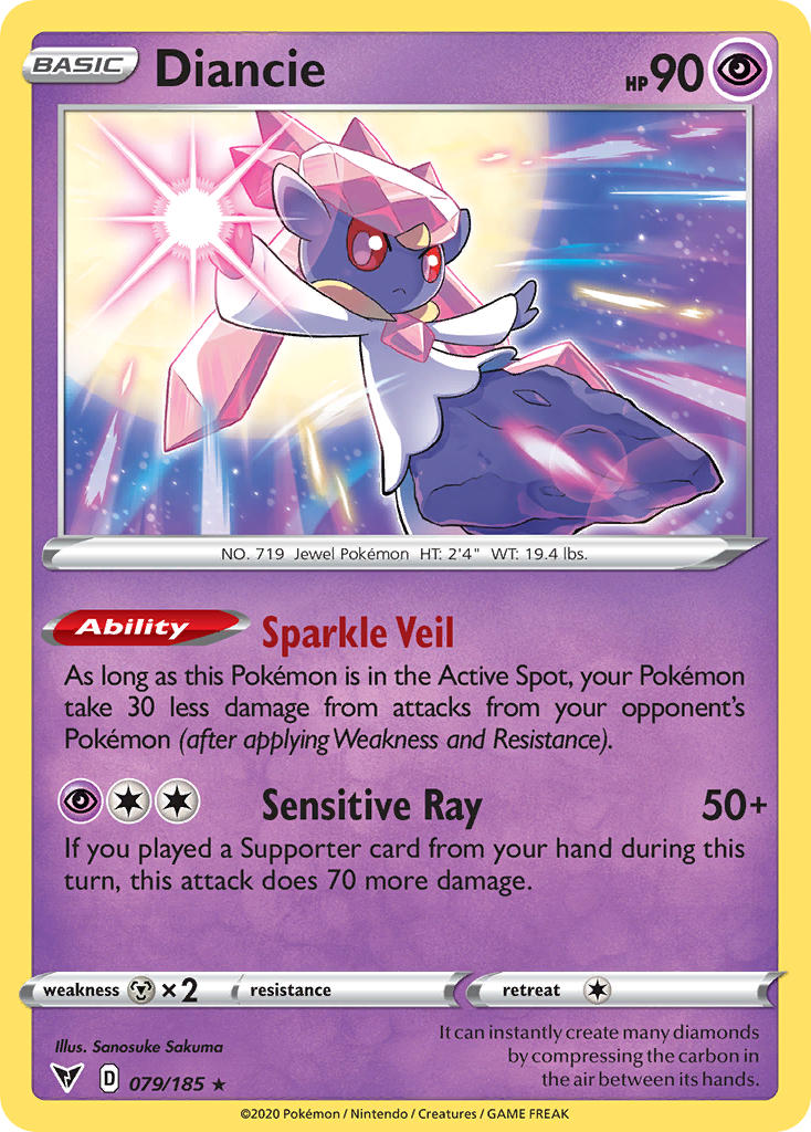 Diancie (079/185) [Sword & Shield: Vivid Voltage] - Comfy Hobbies