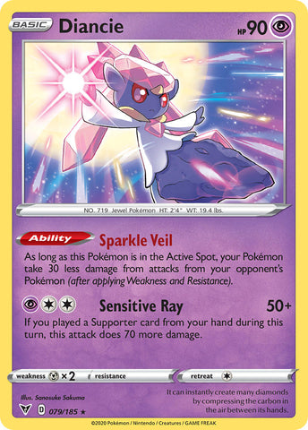 Diancie (079/185) [Sword & Shield: Vivid Voltage] - Comfy Hobbies