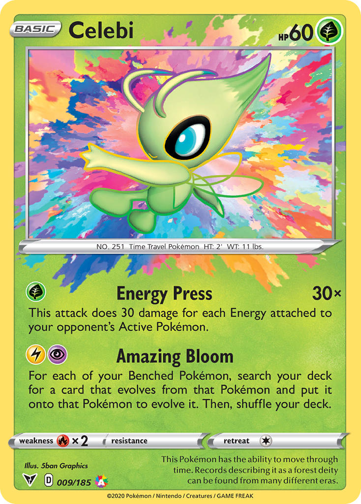 Celebi (009/185) [Sword & Shield: Vivid Voltage] - Comfy Hobbies