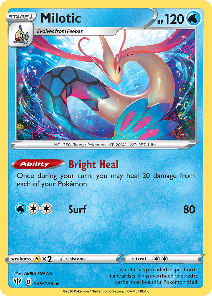 Milotic (039/189) [Sword & Shield: Darkness Ablaze] - Comfy Hobbies