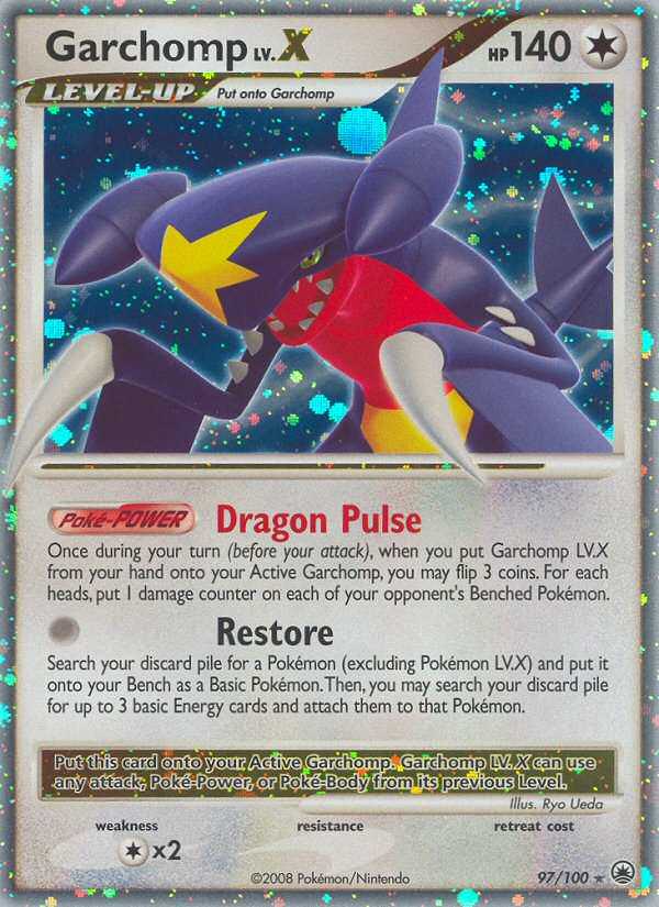 Garchomp LV.X (97/100) [Diamond & Pearl: Majestic Dawn] - Comfy Hobbies