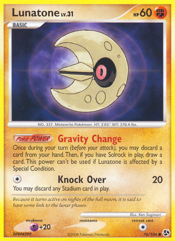 Lunatone (76/106) [Diamond & Pearl: Great Encounters] - Comfy Hobbies