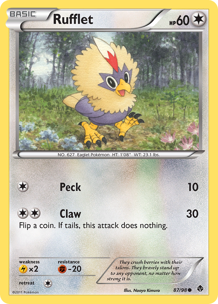 Rufflet (87/98) [Black & White: Emerging Powers] - Comfy Hobbies