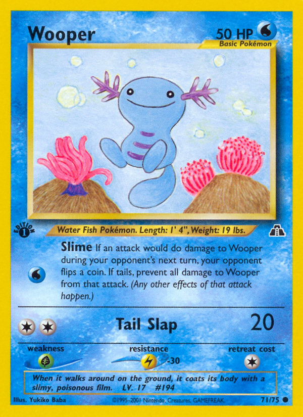 Wooper (71/75) [Neo Discovery 1st Edition] - Comfy Hobbies