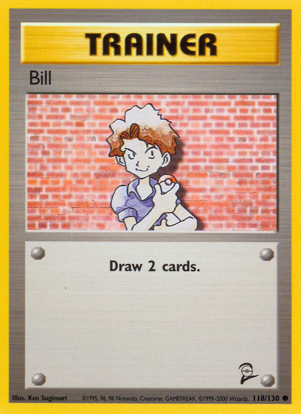 Bill (118/130) [Base Set 2] - Comfy Hobbies