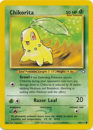 Chikorita (54/111) [Neo Genesis Unlimited] - Comfy Hobbies