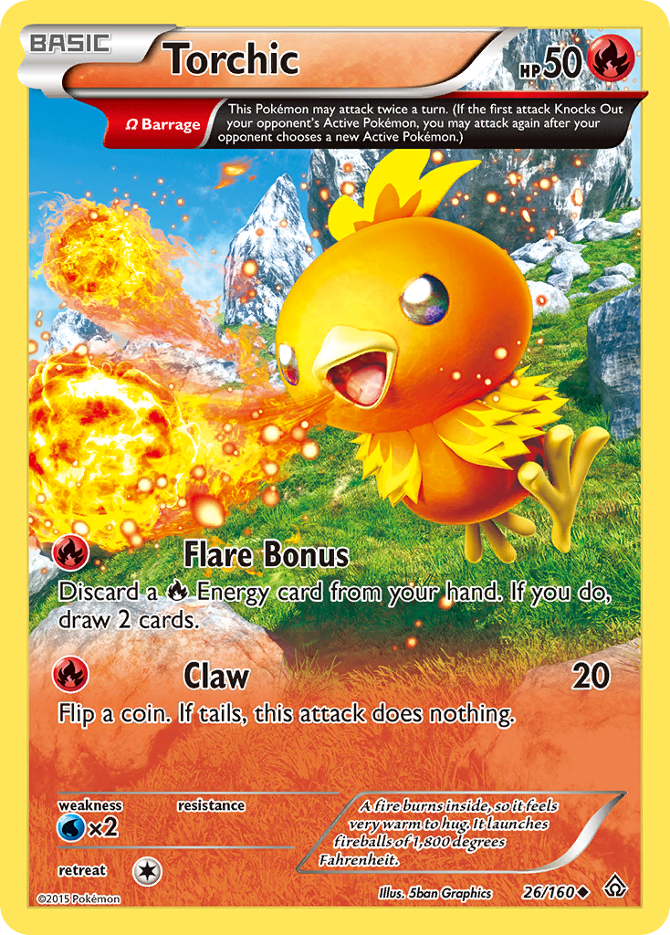 Torchic (26/160) [XY: Primal Clash] - Comfy Hobbies