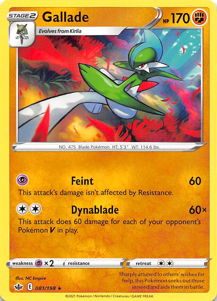 Gallade (081/198) [Sword & Shield: Chilling Reign] - Comfy Hobbies