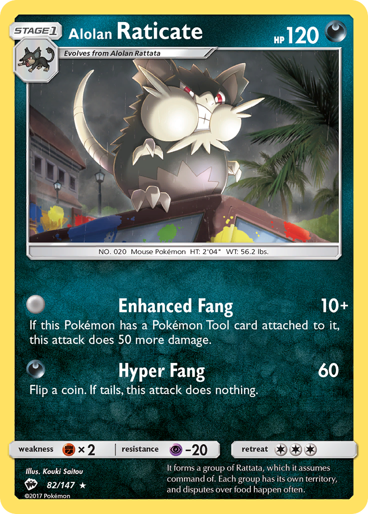 Alolan Raticate (82/147) [Sun & Moon: Burning Shadows] - Comfy Hobbies