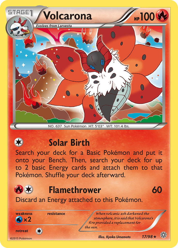 Volcarona (17/98) [XY: Ancient Origins] - Comfy Hobbies