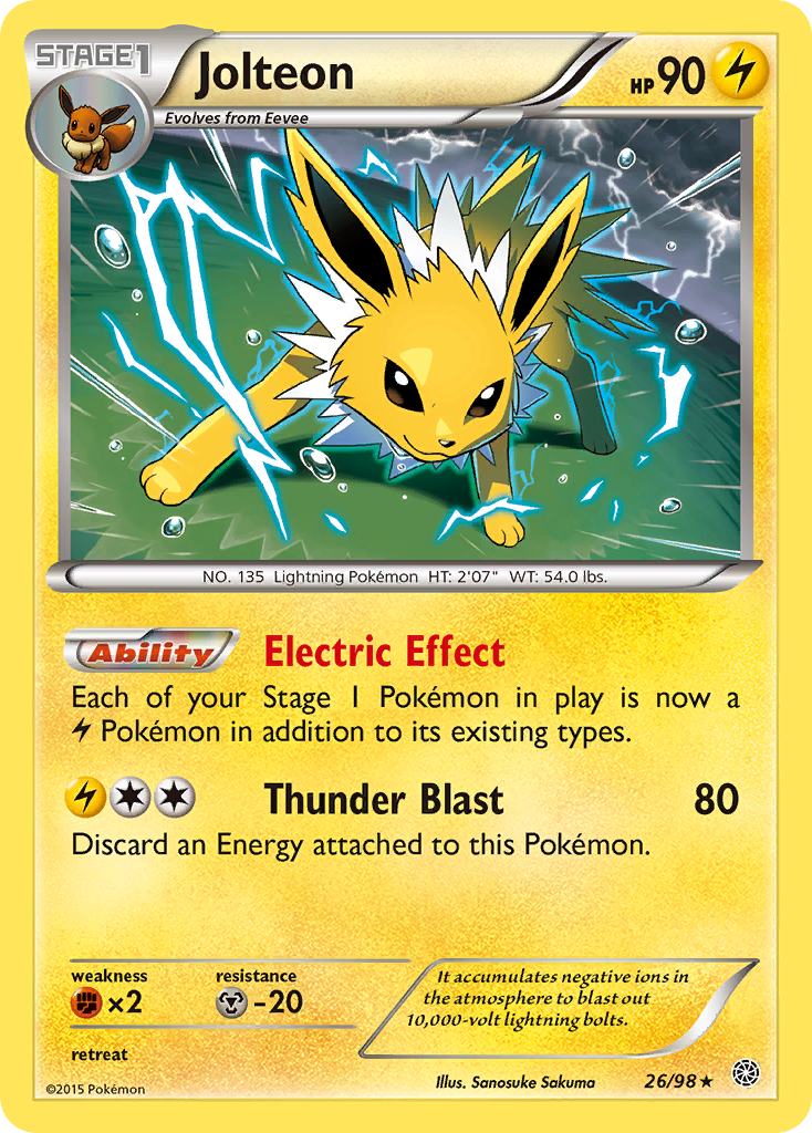 Jolteon (26/98) [XY: Ancient Origins] - Comfy Hobbies