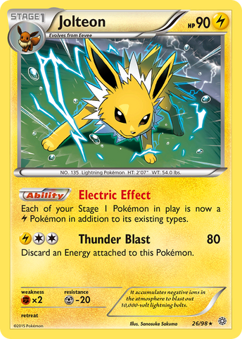 Jolteon (26/98) [XY: Ancient Origins] - Comfy Hobbies