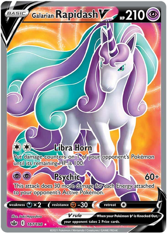 Galarian Rapidash V (167/198) [Sword & Shield: Chilling Reign] - Comfy Hobbies