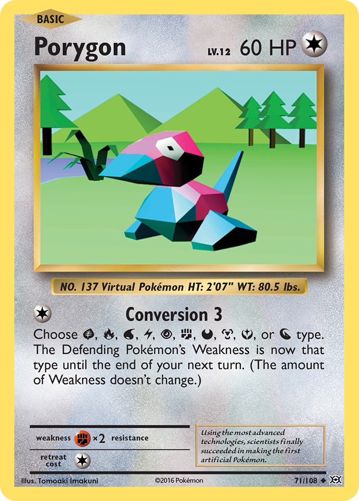 Porygon (71/108) [XY: Evolutions] - Comfy Hobbies