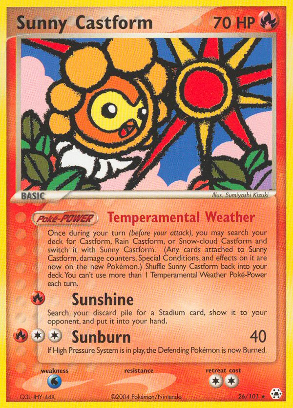 Sunny Castform (26/101) [EX: Hidden Legends] - Comfy Hobbies