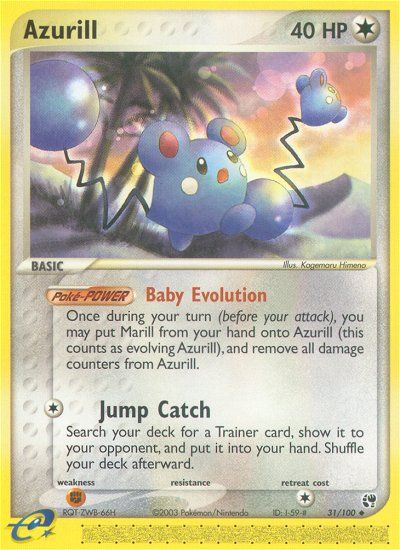Azurill (31/100) [EX: Sandstorm] - Comfy Hobbies