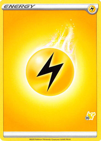 Lightning Energy (Pikachu Stamp #35) [Battle Academy 2022] - Comfy Hobbies