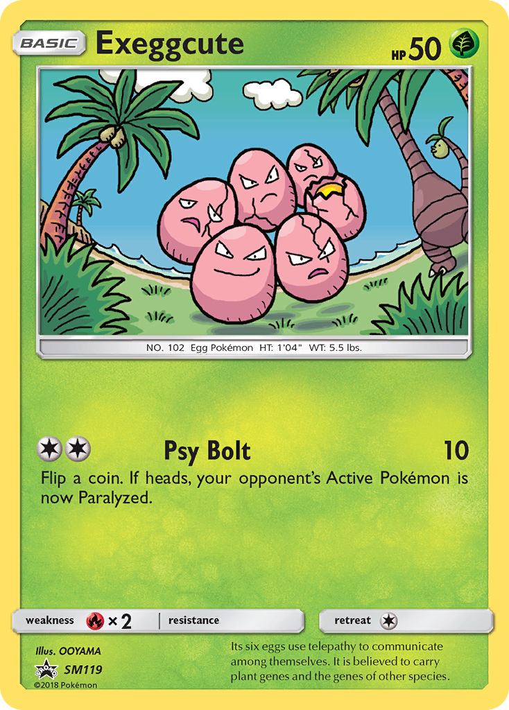 Exeggcute (SM119) [Sun & Moon: Black Star Promos] - Comfy Hobbies