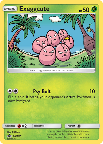 Exeggcute (SM119) [Sun & Moon: Black Star Promos] - Comfy Hobbies