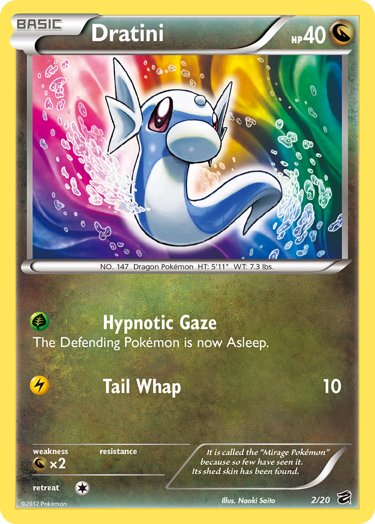 Dratini (2/20) [Black & White: Dragon Vault] - Comfy Hobbies