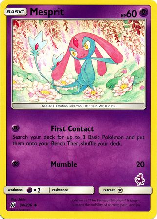 Mesprit (84/236) (Mewtwo Deck) [Battle Academy 2020] - Comfy Hobbies