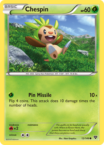 Chespin (12/146) [XY: Base Set] - Comfy Hobbies