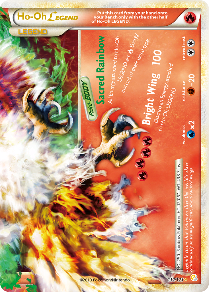 Ho-Oh LEGEND (112/123) [HeartGold & SoulSilver: Base Set] - Comfy Hobbies