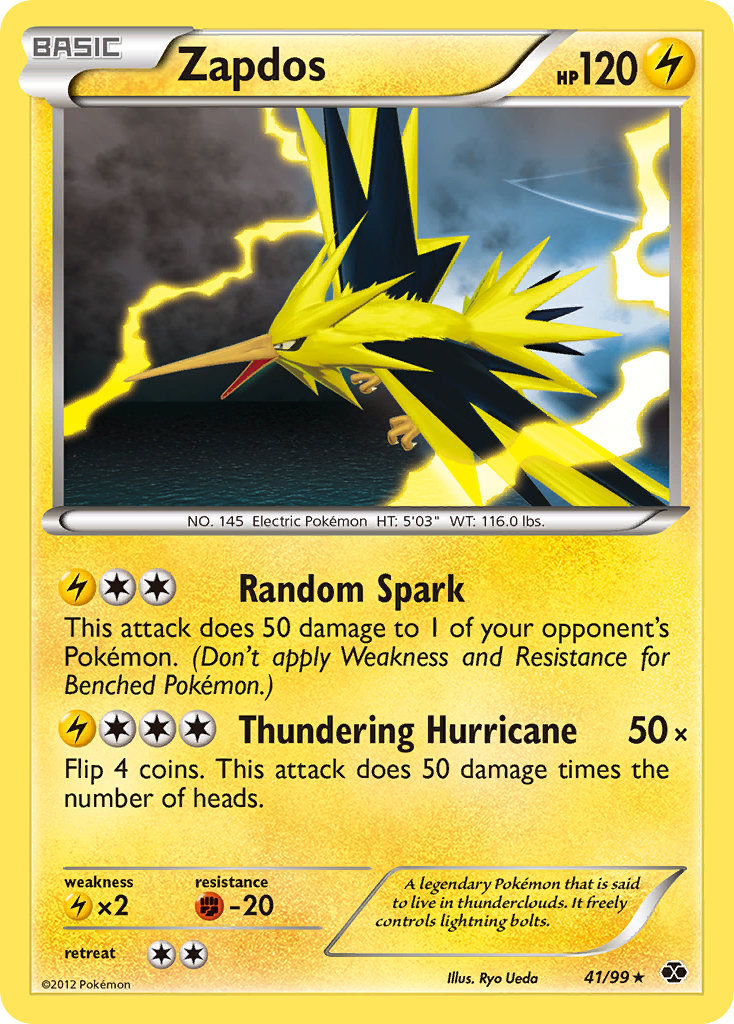 Zapdos (41/99) [Black & White: Next Destinies] - Comfy Hobbies