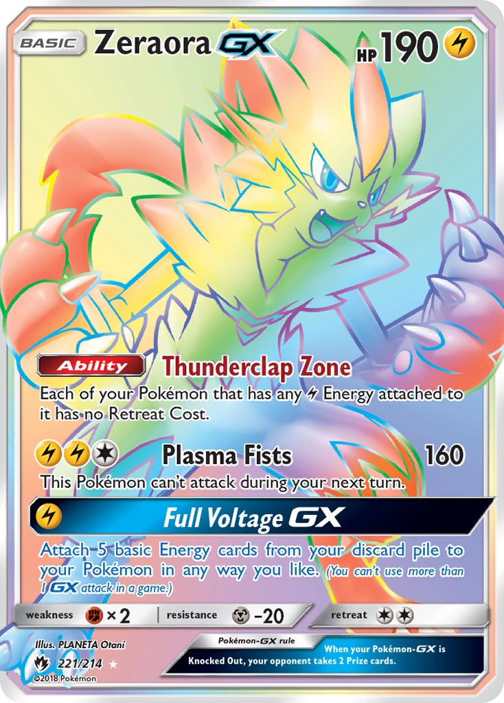 Zeraora GX (221/214) [Sun & Moon: Lost Thunder] - Comfy Hobbies