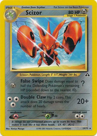 Scizor (29/75) [Neo Discovery Unlimited] - Comfy Hobbies