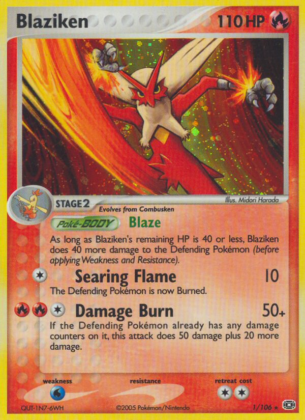 Blaziken (1/106) [EX: Emerald] - Comfy Hobbies