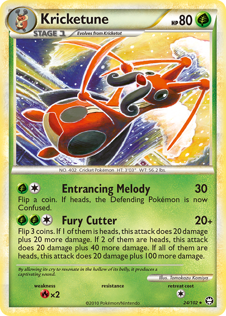 Kricketune (24/102) [HeartGold & SoulSilver: Triumphant] - Comfy Hobbies