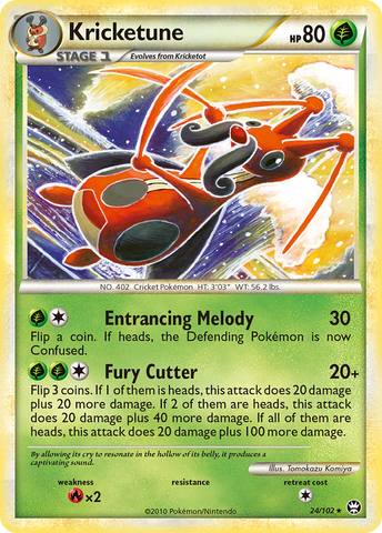 Kricketune (24/102) [HeartGold & SoulSilver: Triumphant] - Comfy Hobbies