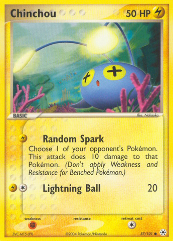 Chinchou (57/101) [EX: Hidden Legends] - Comfy Hobbies