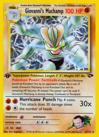 Giovanni's Machamp (6/132) [Gym Challenge 1st Edition] - Comfy Hobbies