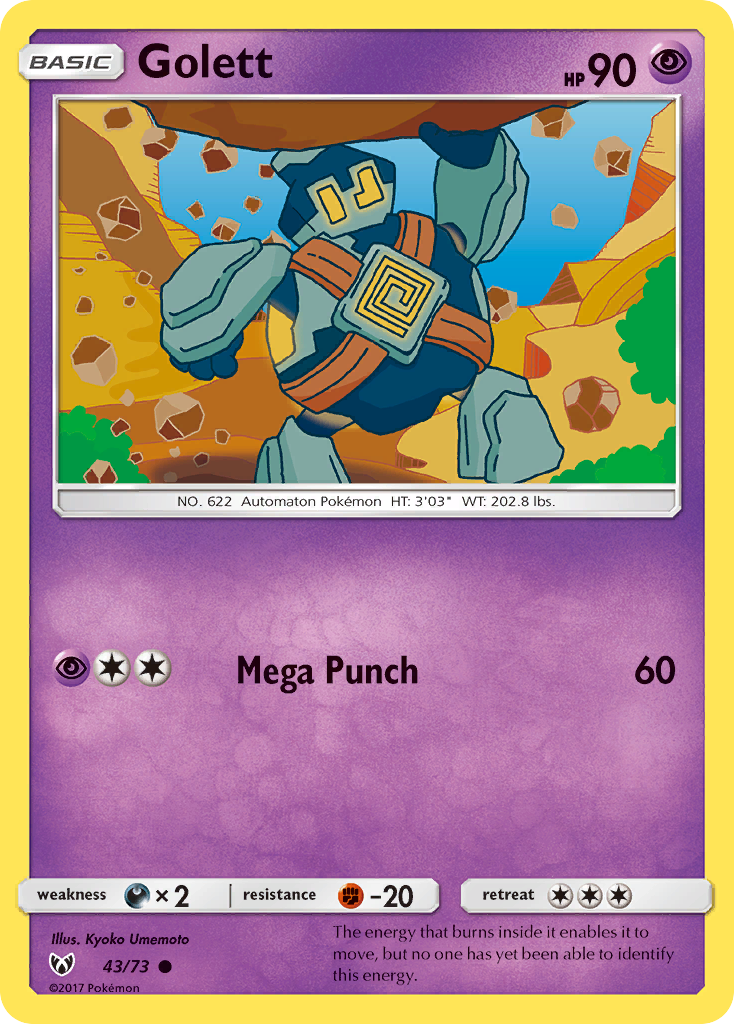 Golett (43/73) [Sun & Moon: Shining Legends] - Comfy Hobbies