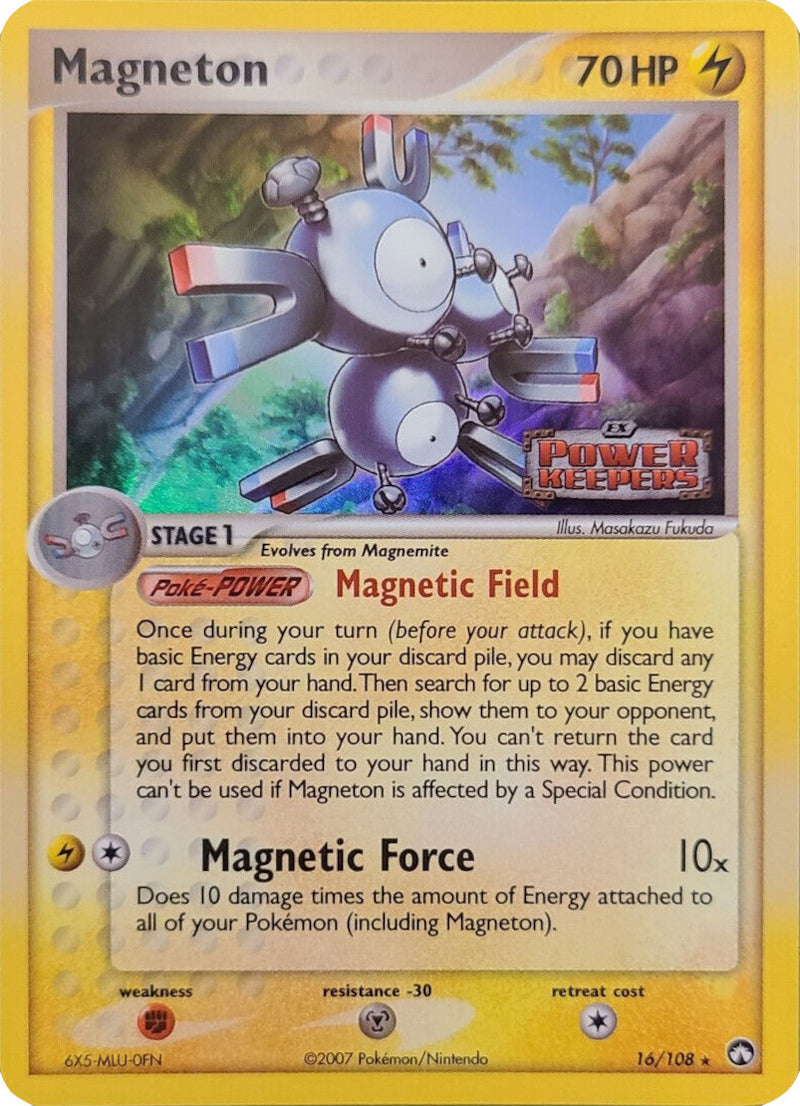 Magneton (16/108) (Stamped) [EX: Power Keepers] - Comfy Hobbies