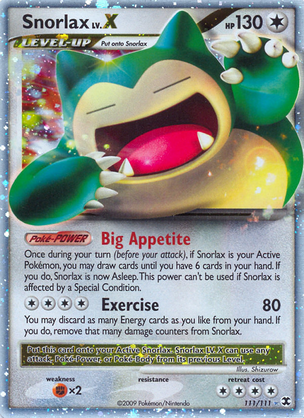 Snorlax LV.X (111/111) [Platinum: Rising Rivals] - Comfy Hobbies
