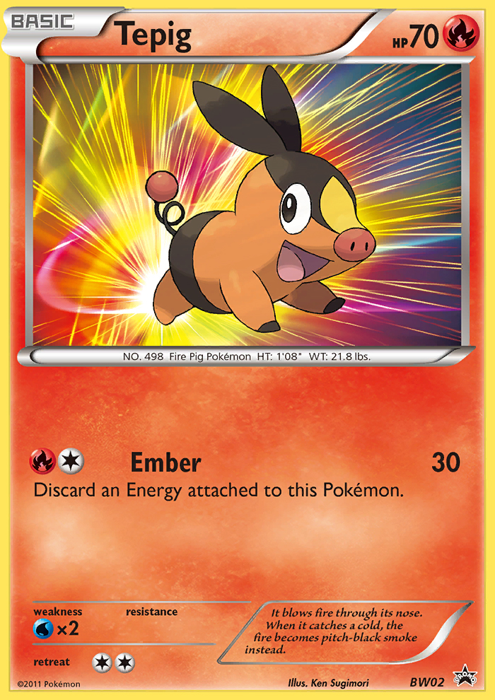 Tepig (BW02) [Black & White: Black Star Promos] - Comfy Hobbies