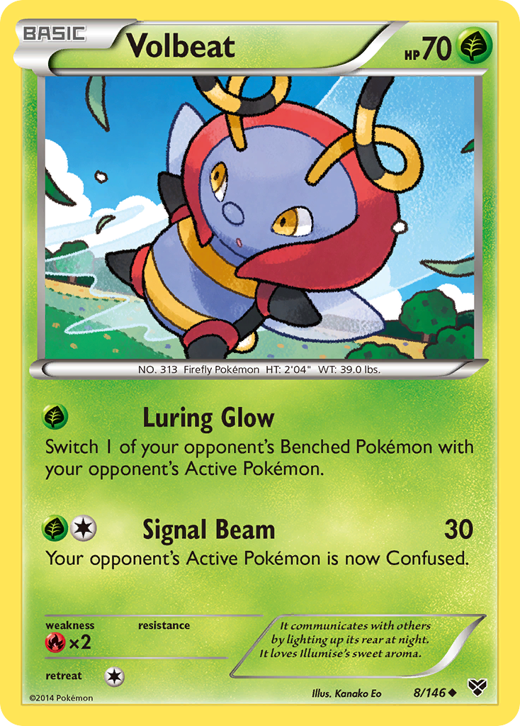 Volbeat (8/146) [XY: Base Set] - Comfy Hobbies