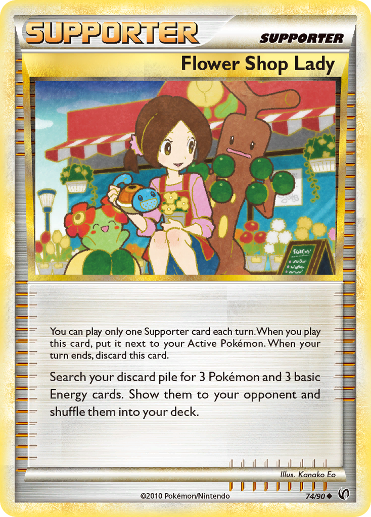 Flower Shop Lady (74/90) [HeartGold & SoulSilver: Undaunted] - Comfy Hobbies